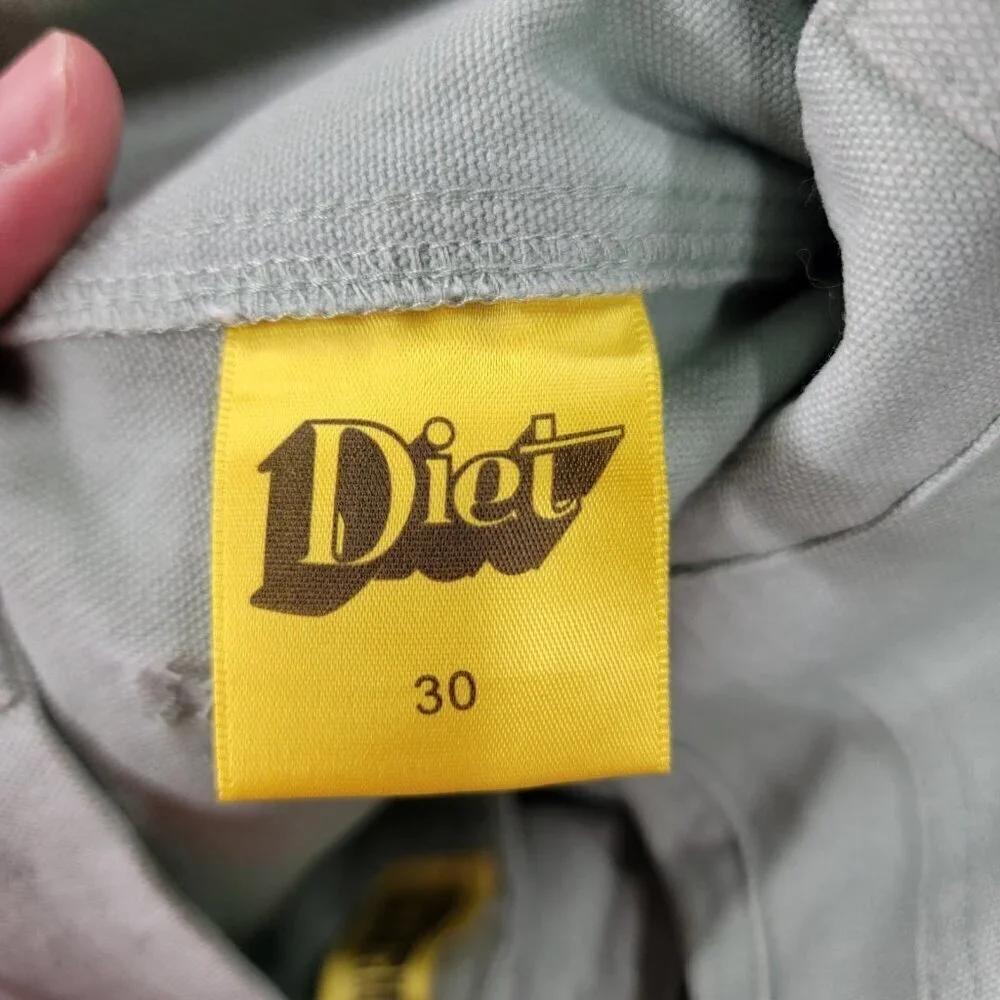 Diet Starts Monday Mens Size 30 Cargo Utility Pant Light Green Straight Leg - Picture 8 of 12
